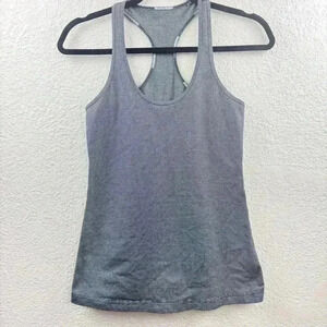 Lululemon Black & White Striped Razorback Tank